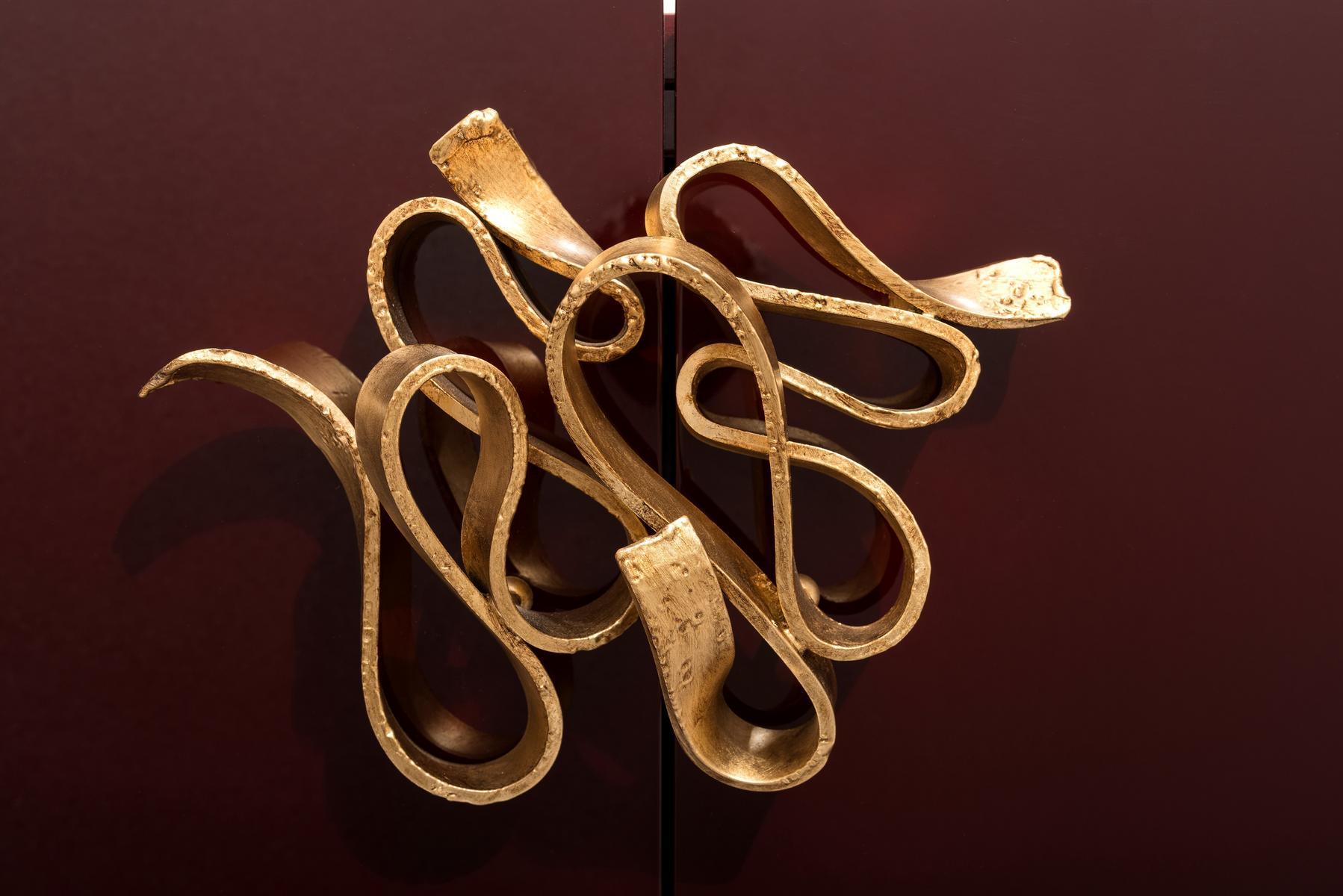 Wood veneer sideboard with doors | Mimosa by Mantellassi 1926