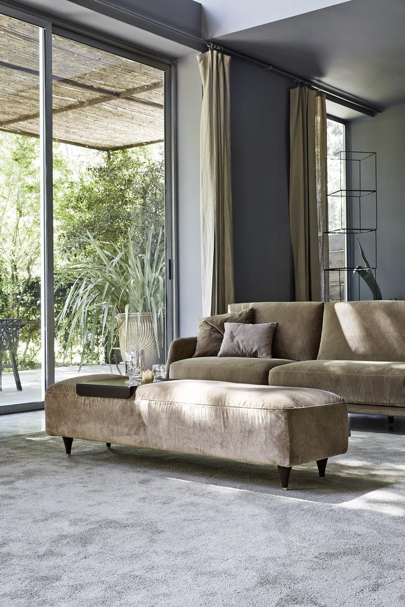 Sectional fabric sofa with chaise longue | Elliot by Ditre Italia