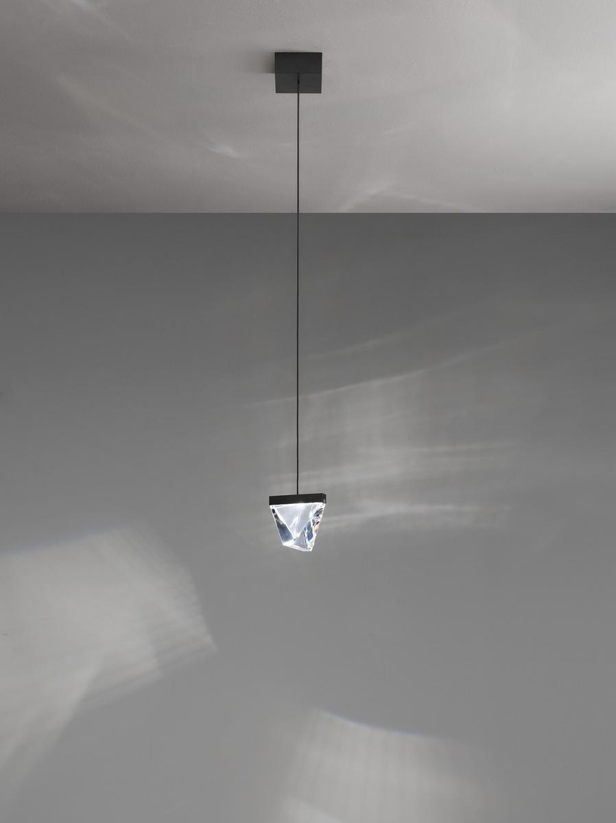 LED crystal pendant lamp | Tripla by Fabbian