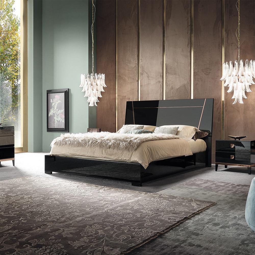 Lacquered bedroom set | Mont Noir by ALF Italia