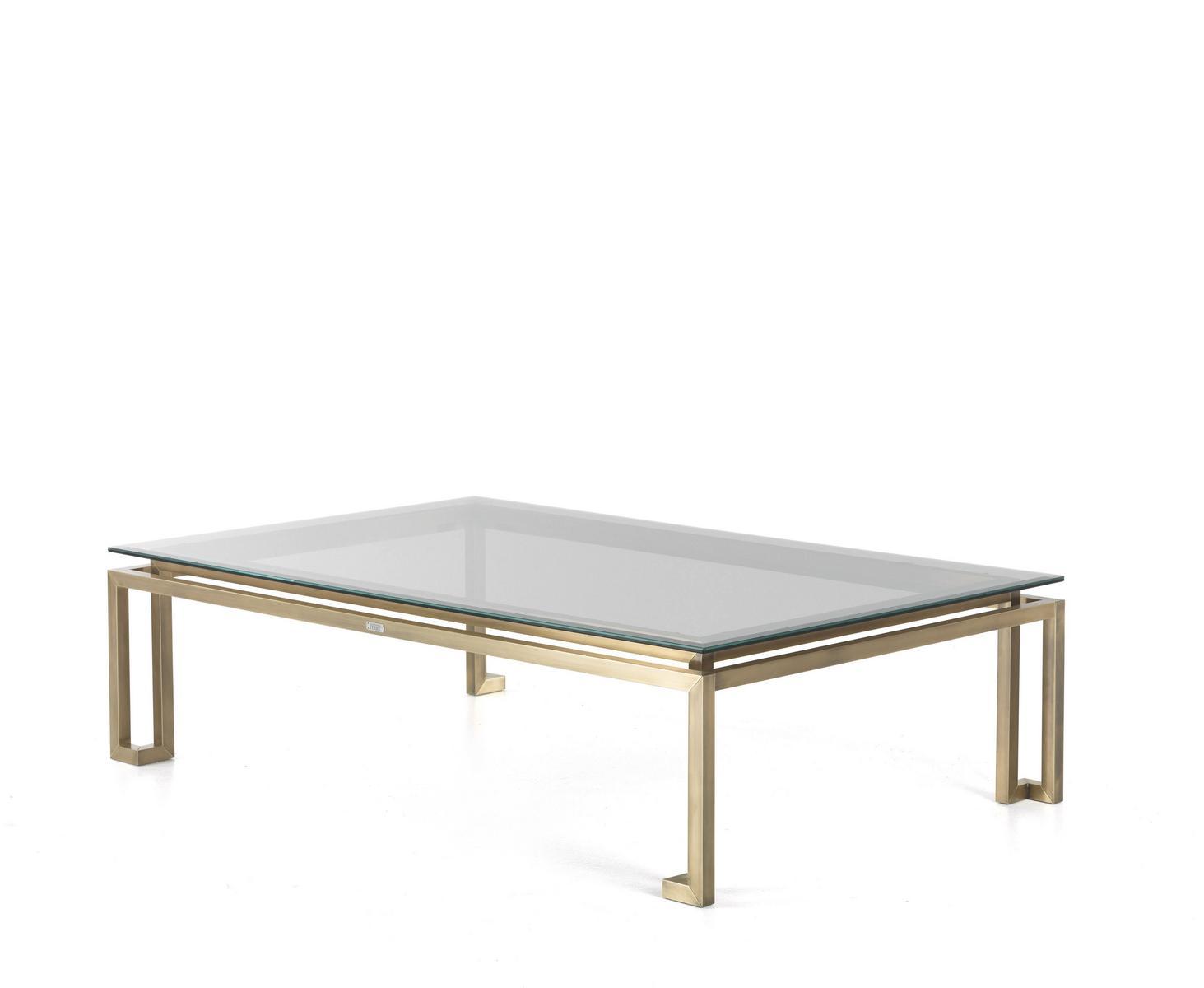 Rectangular metal coffee table for living room | Trafalgar by Gianfranco Ferre Home