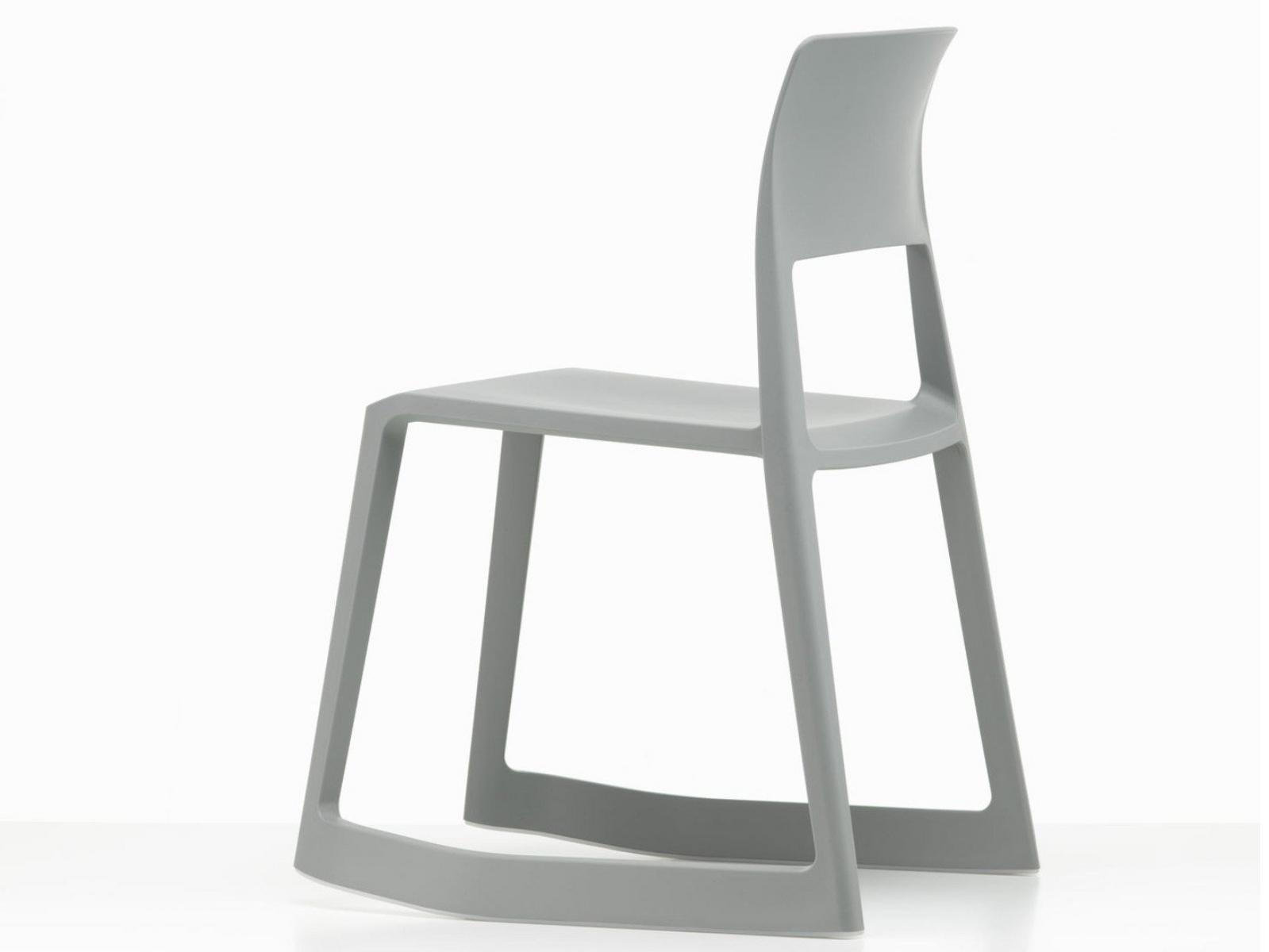 Stackable open back recycled plastic chair | Tip Ton Re by Vitra