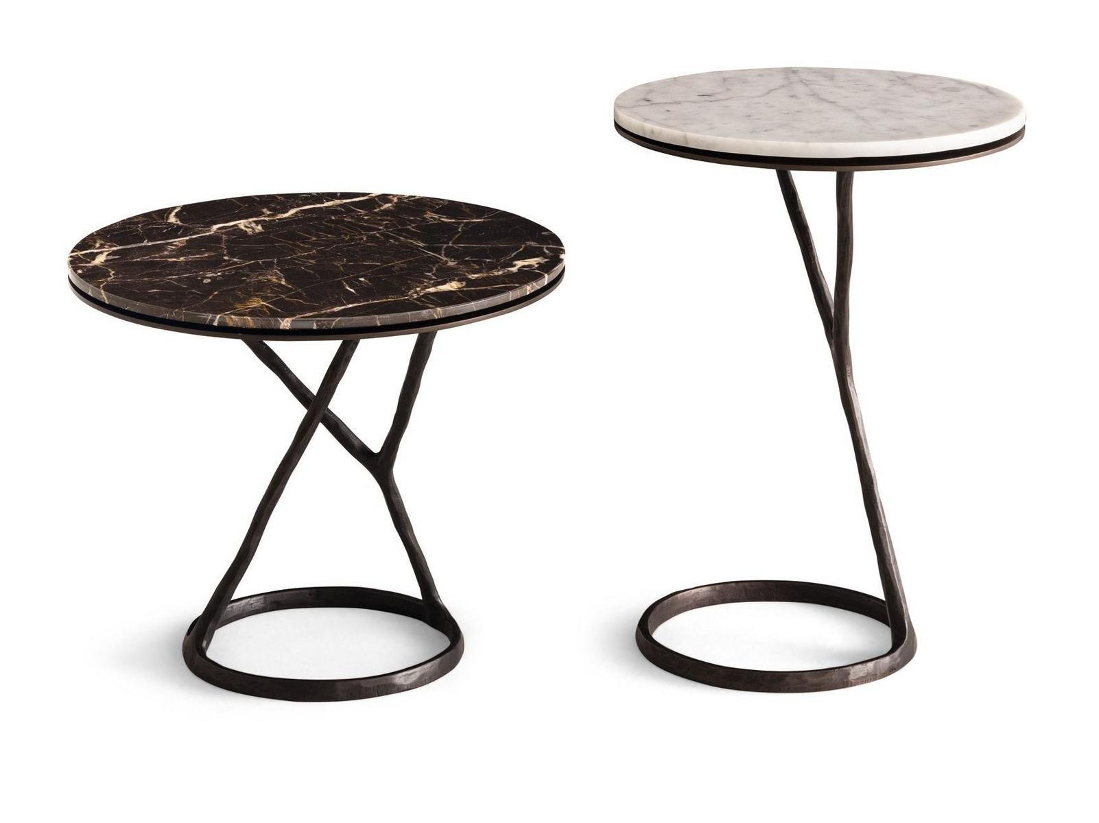 Round marble coffee table | Ilda by Poliform