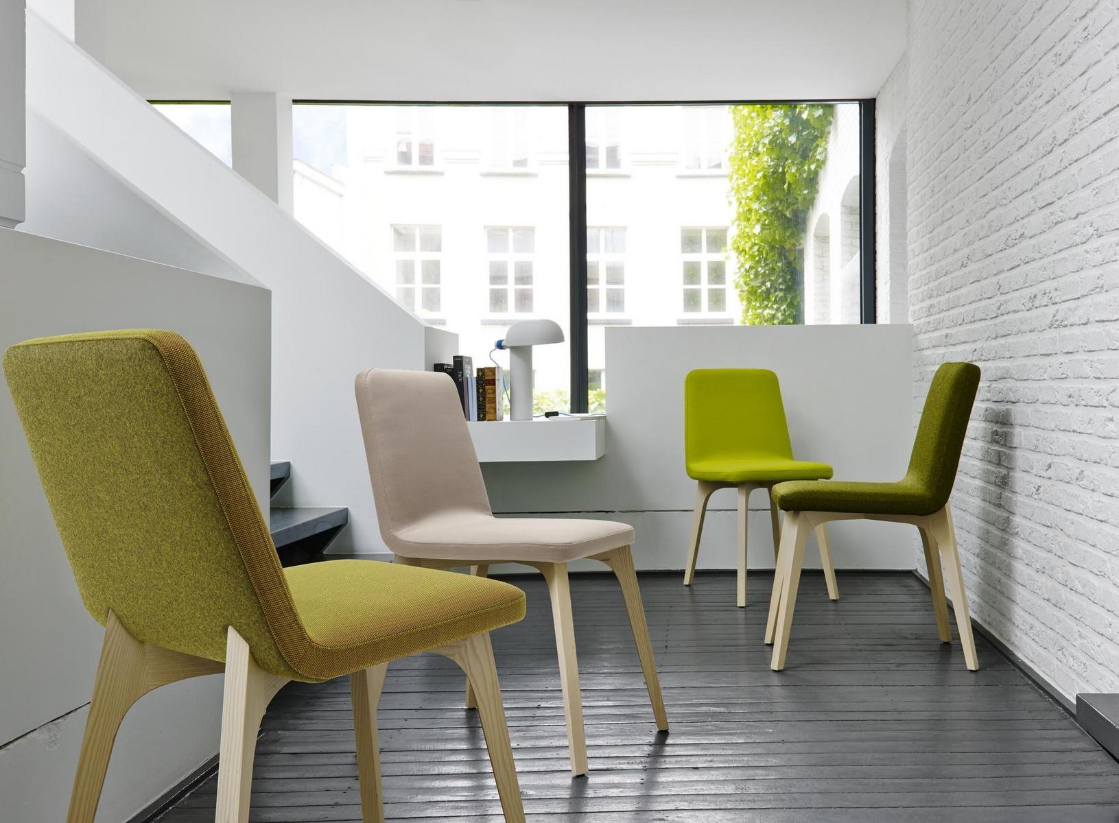 Upholstered fabric chair with removable cover | Vik 2 by Ligne Roset