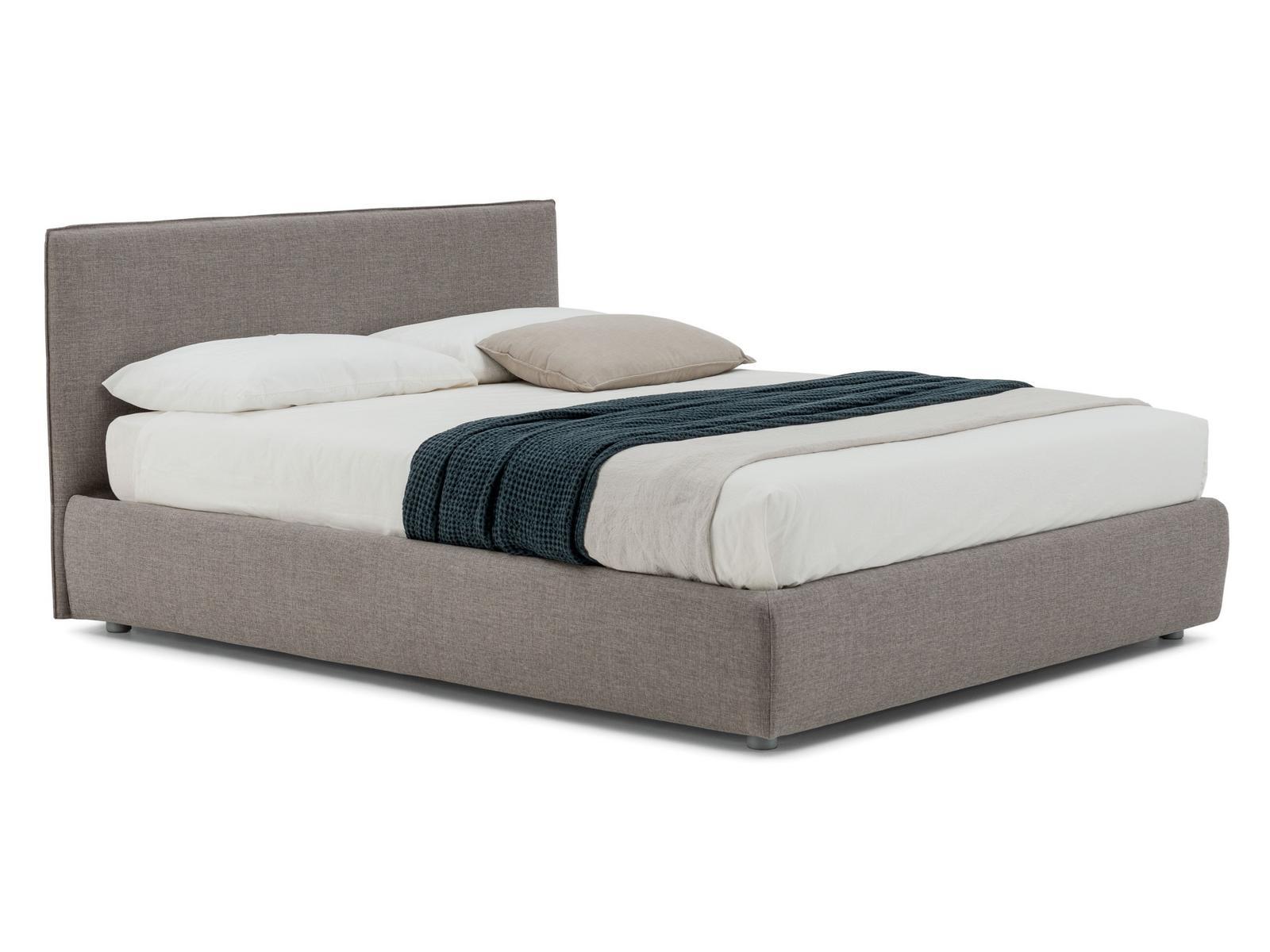 Upholstered storage bed | Gaya Plane by Bolzan letti