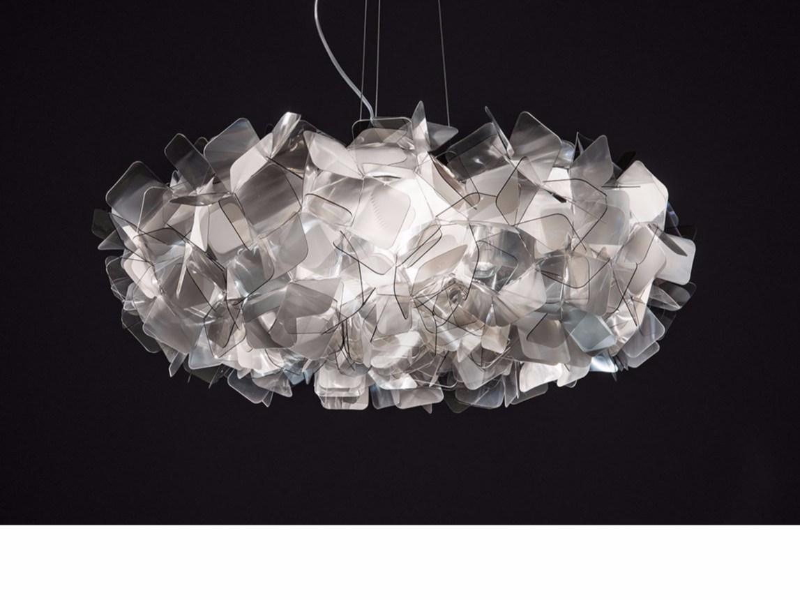 Lentiflex® and Cristalflex Fumé® LED pendant lamp | Clizia Fumè Large by Slamp