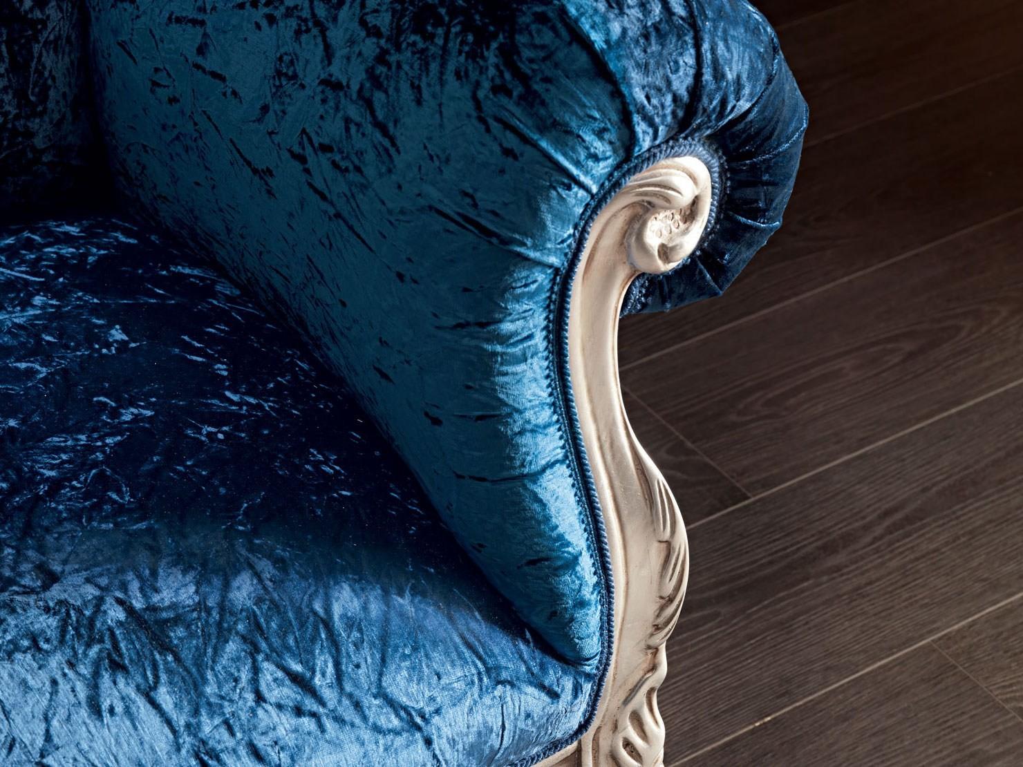 Upholstered fabric day bed | 11422 by Modenese Gastone