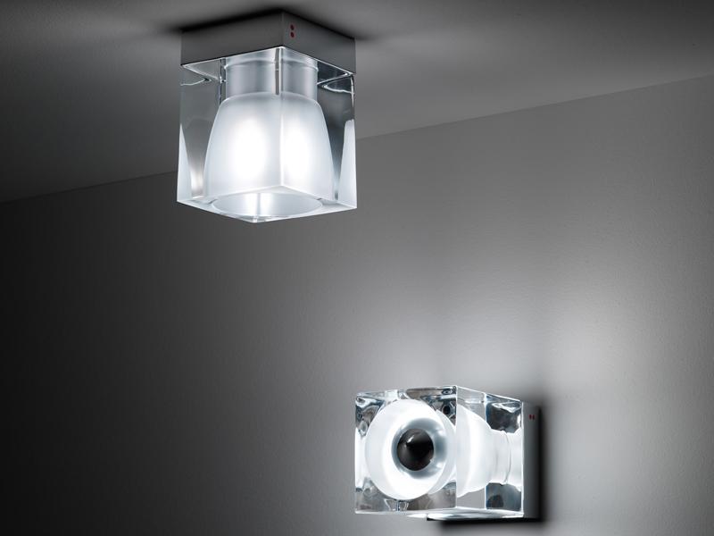 Ceiling crystal spotlight | Cubetto by Fabbian