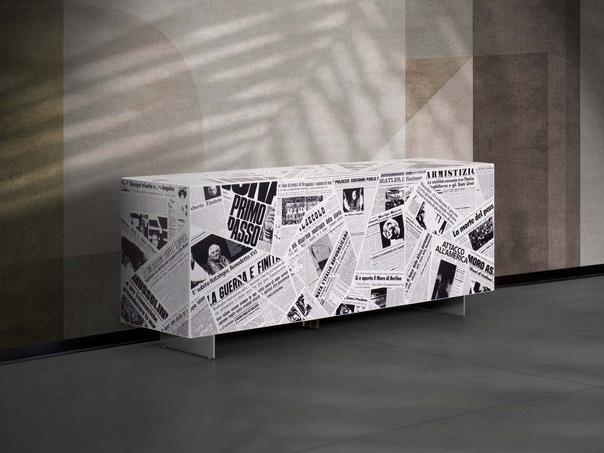 Wooden sideboard with doors | Century by Riflessi