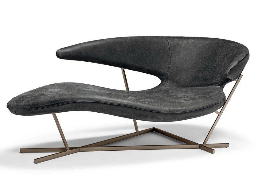 Leather Chaise longue | Manta by Arketipo