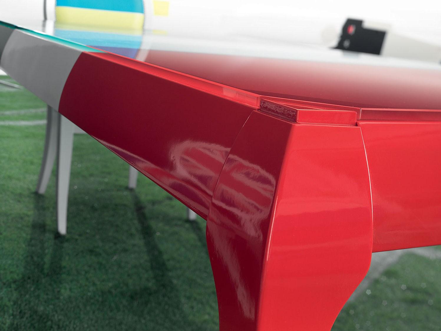 Rectangular glass dining table | Flag by Modenese Gastone