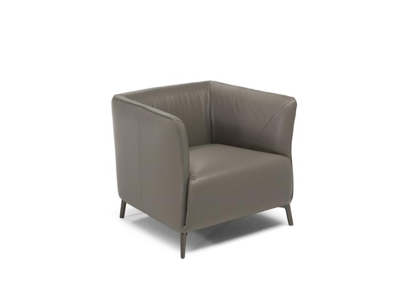 Club leather armchair with armrests | Dodi by Natuzzi Italia