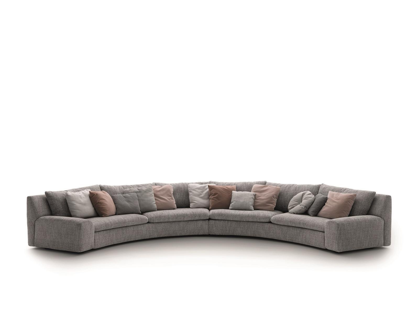 Curved fabric sofa | Ben Ben by Arflex