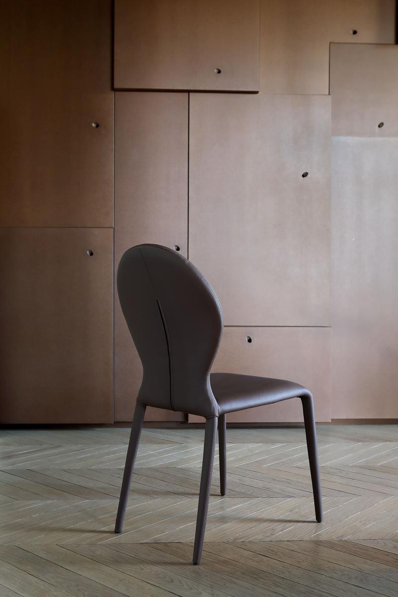 Leather chair | Zar by Tonin Casa