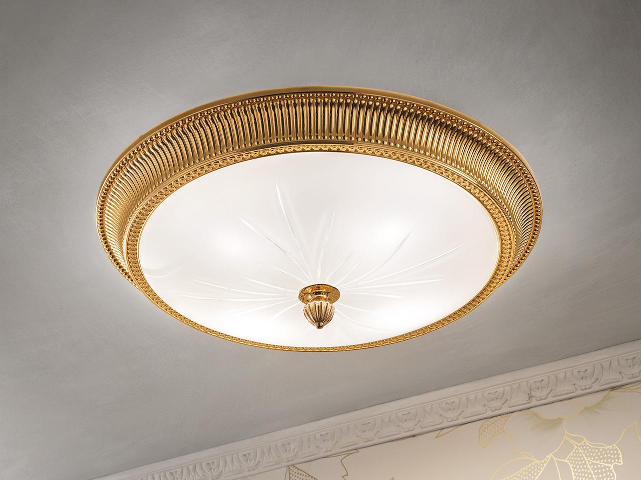 Direct light incandescent brass ceiling light | Brass & Spots Ve 1080 Pl1/pl3 40/pl3 50 by Masiero