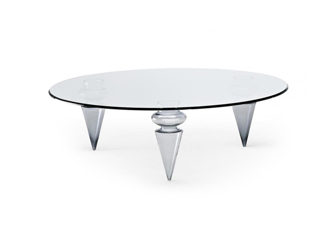 Round glass coffee table | Gran Canal by Reflex