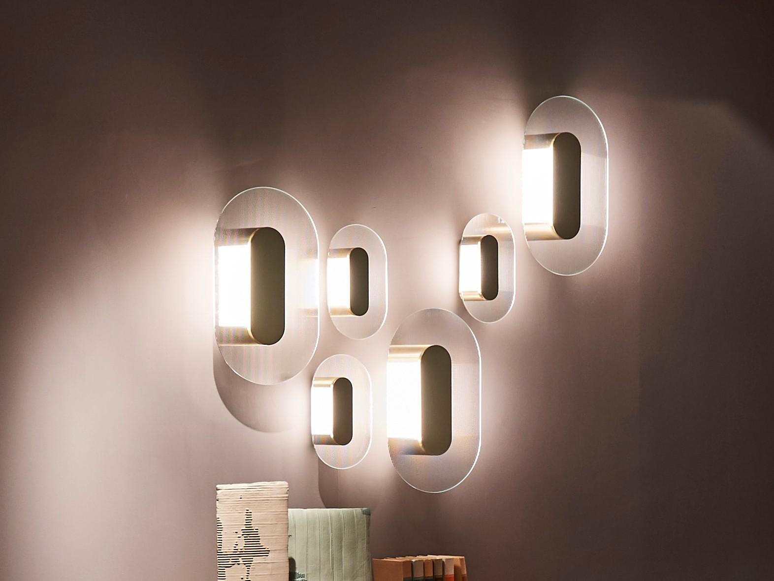 LED indirect light glass wall light |  by Baxter