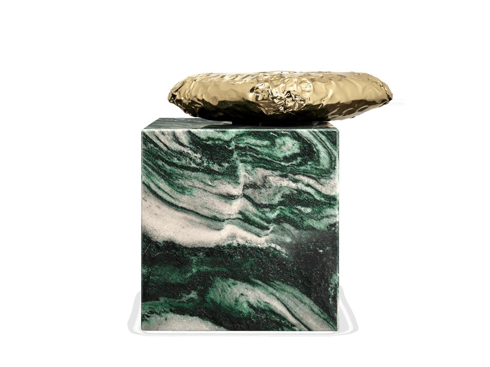 Square marble coffee table | Stonehenge Laponia Green by Boca Do Lobo