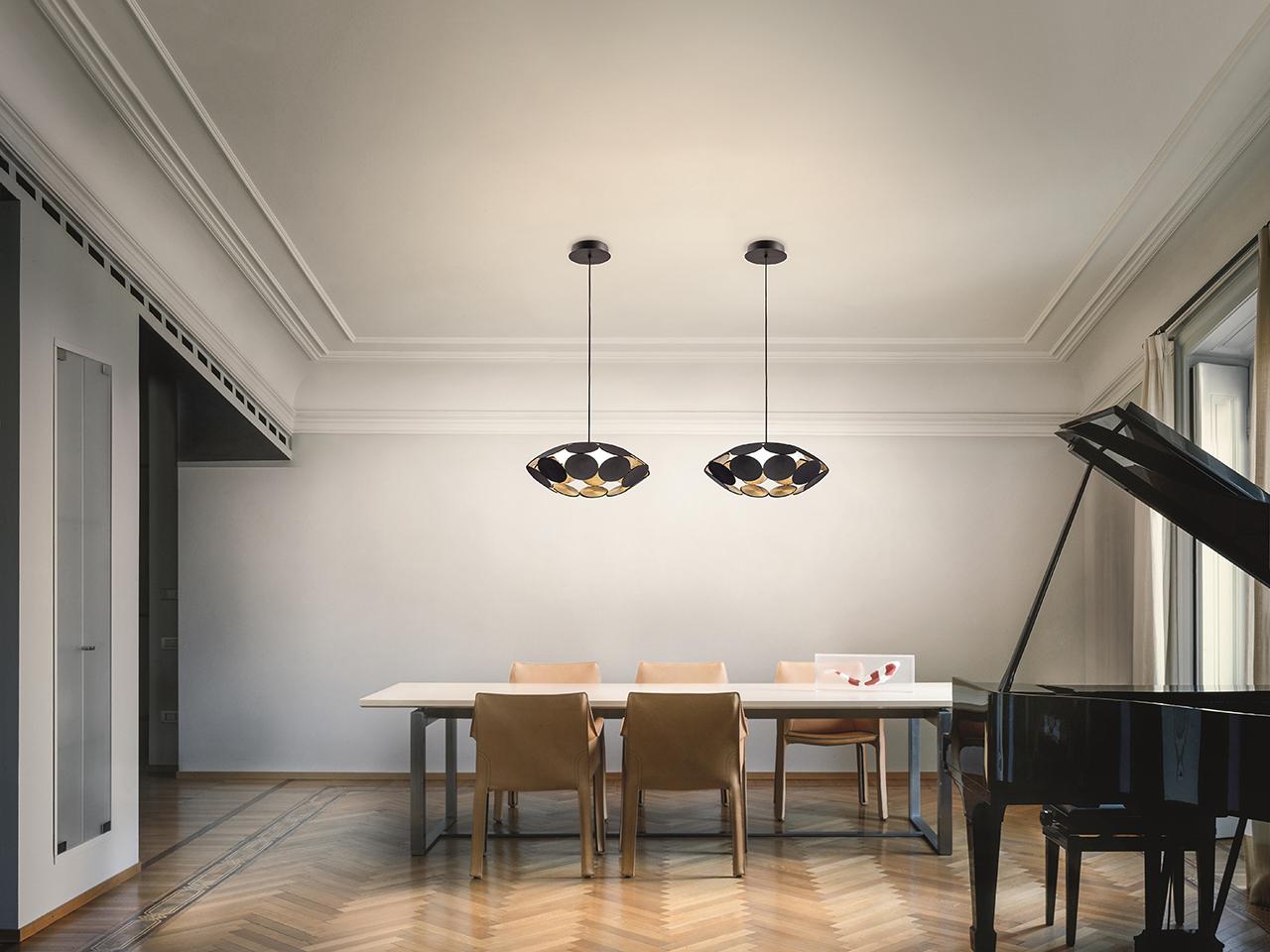 LED painted metal pendant lamp | Timeo S1 R65 by Masiero