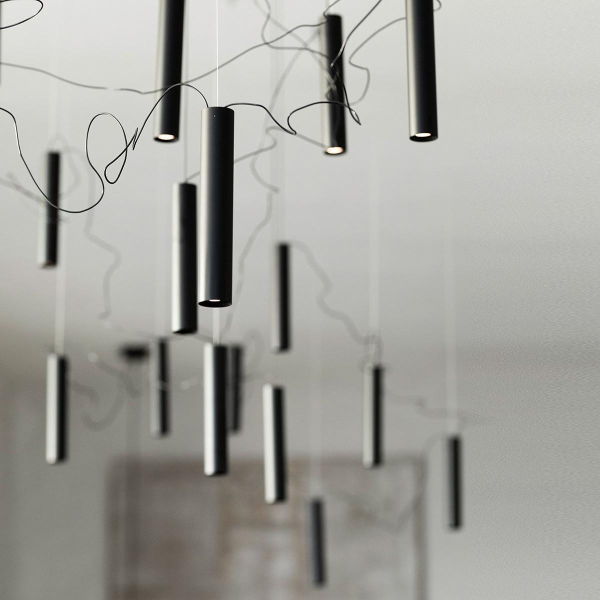 LED metal pendant lamp | Simbiosi by Davide Groppi