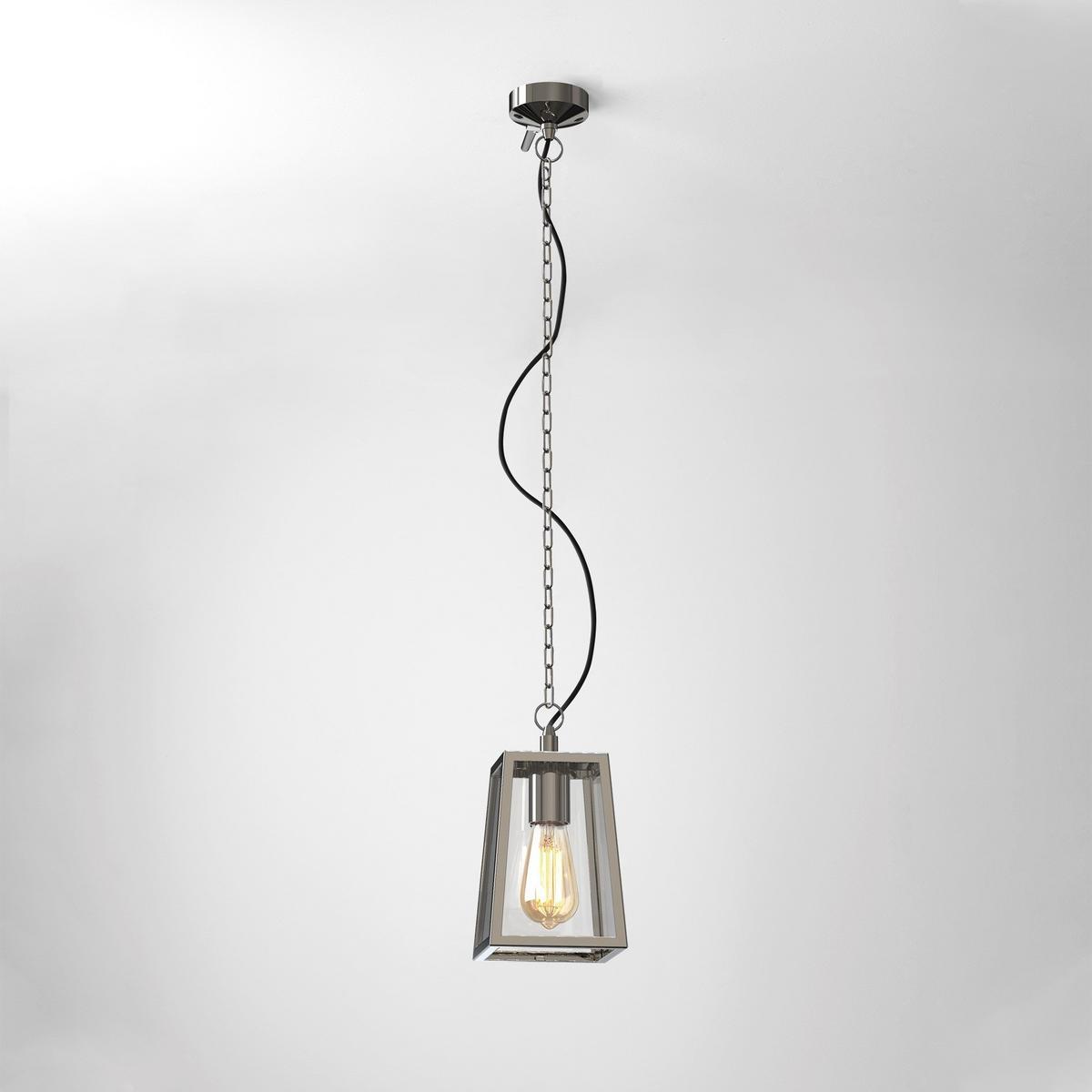 Glass and steel outdoor pendant lamp | Calvi by Astro lighting