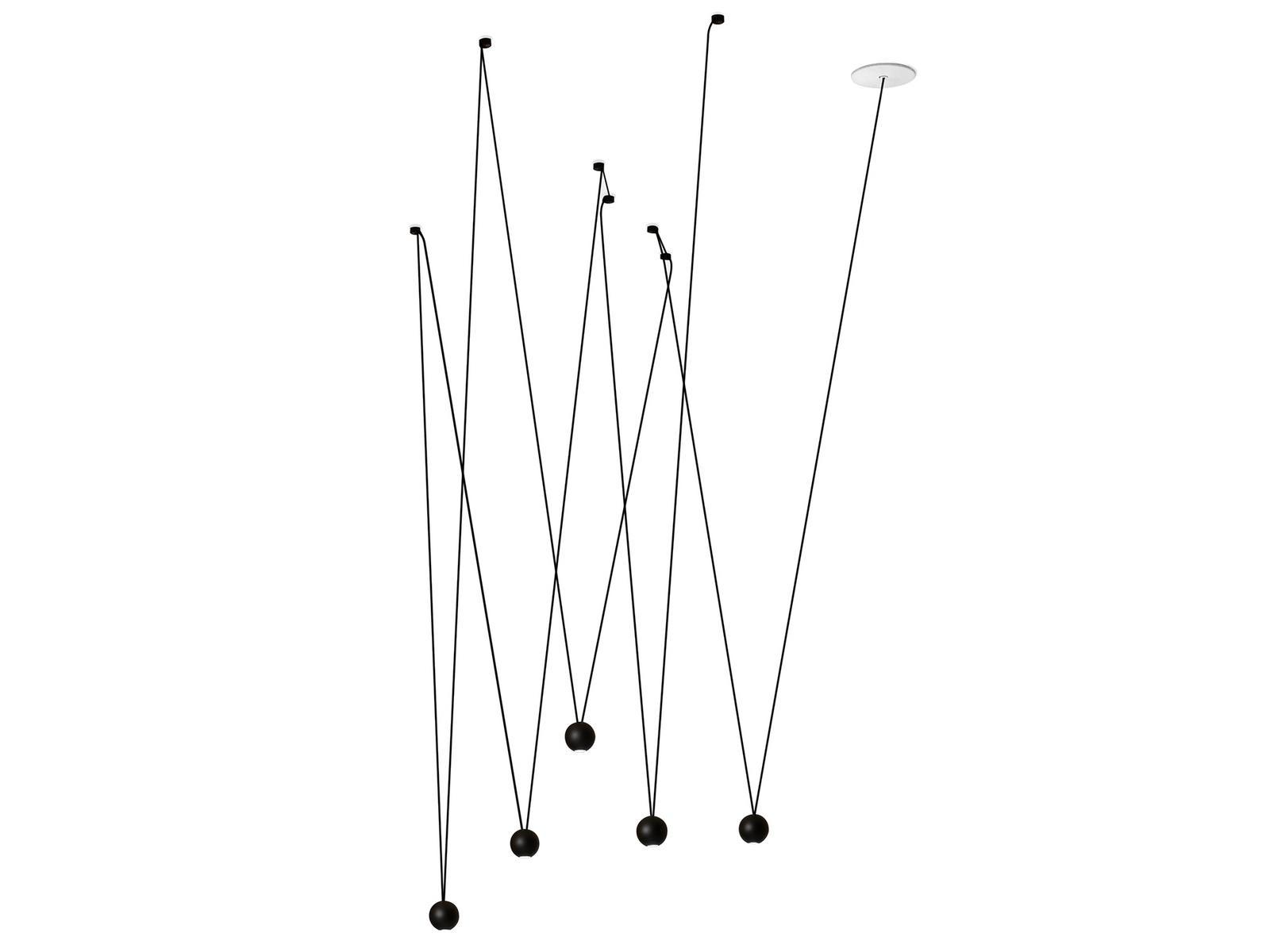 LED direct light aluminium pendant lamp | Punto Multiple by Leds C4