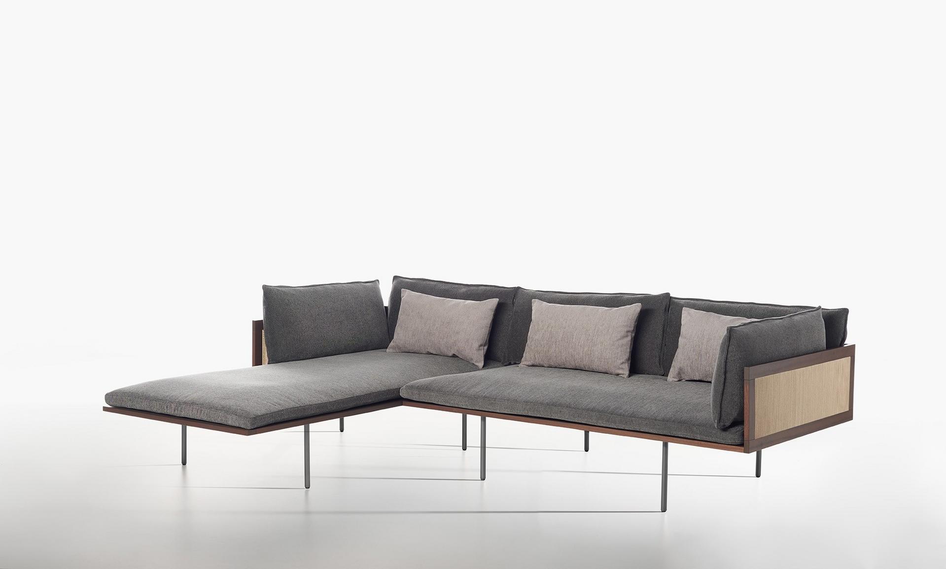 Sectional fabric sofa | Loom by Potocco