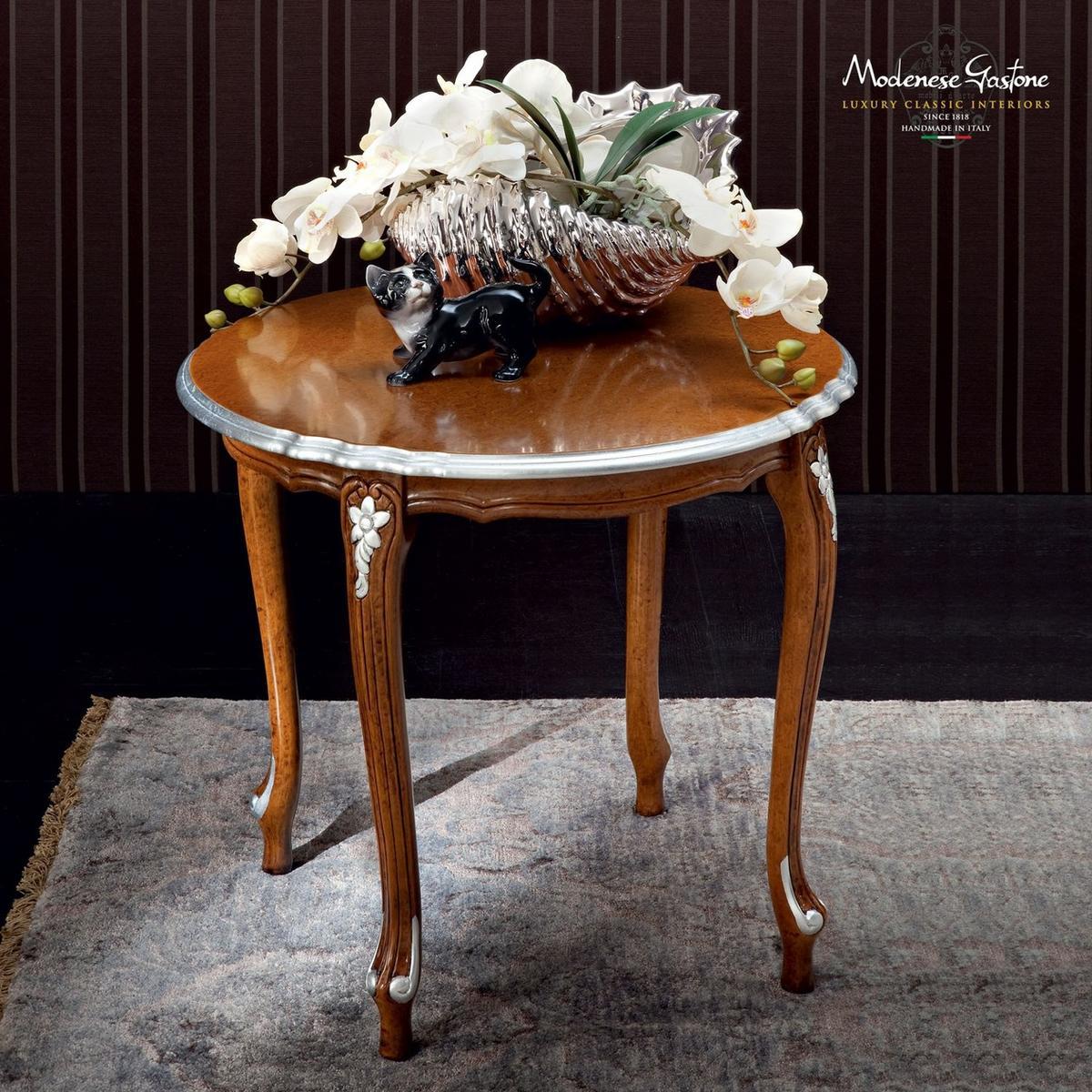 Low round solid wood coffee table | 12631 by Modenese Gastone