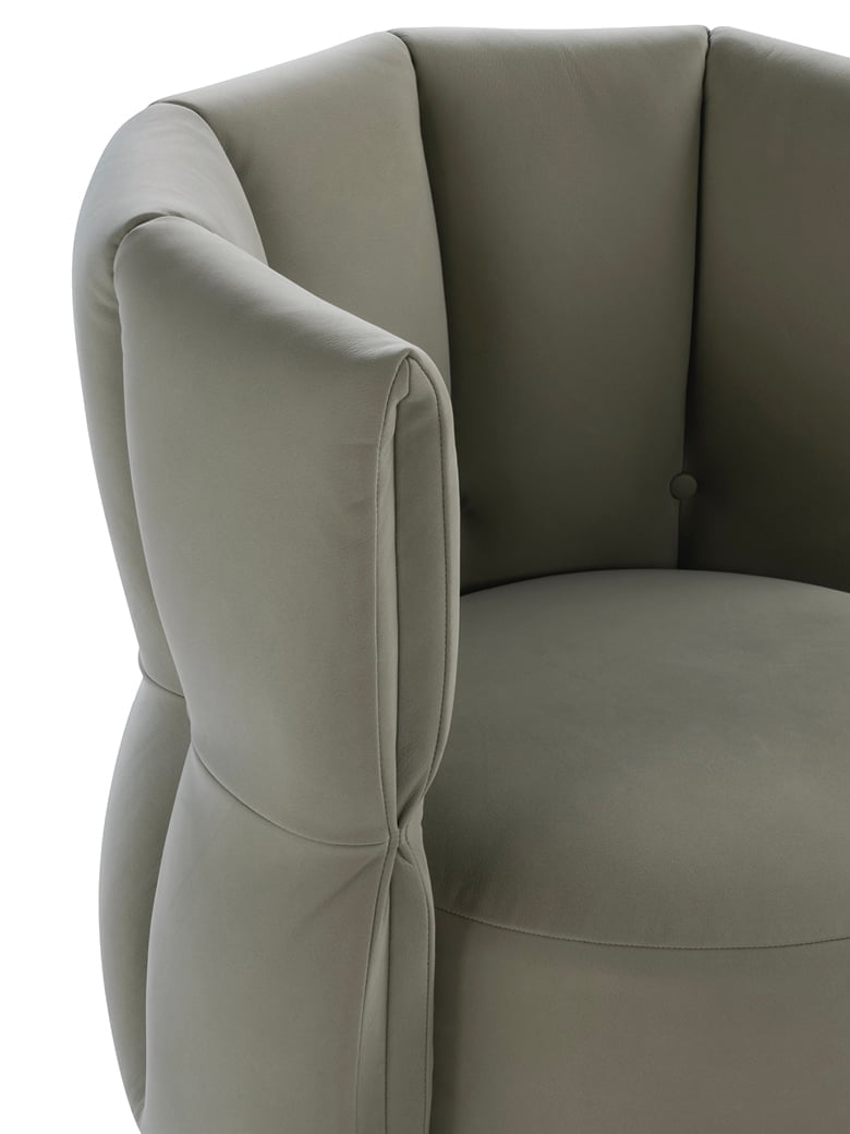 Madame G chair blends Italian elegance with a universal tulip design, offering comfort, swivel functionality, and a unique 'Made in Italy' statement piece for any space. | Madame g by Calia Italia
