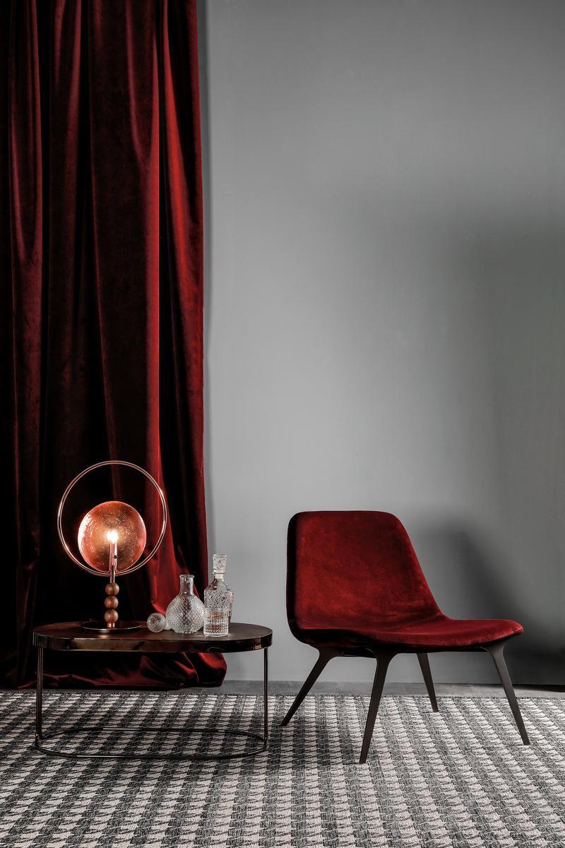 Upholstered velvet easy chair | Sveva by Tonin Casa