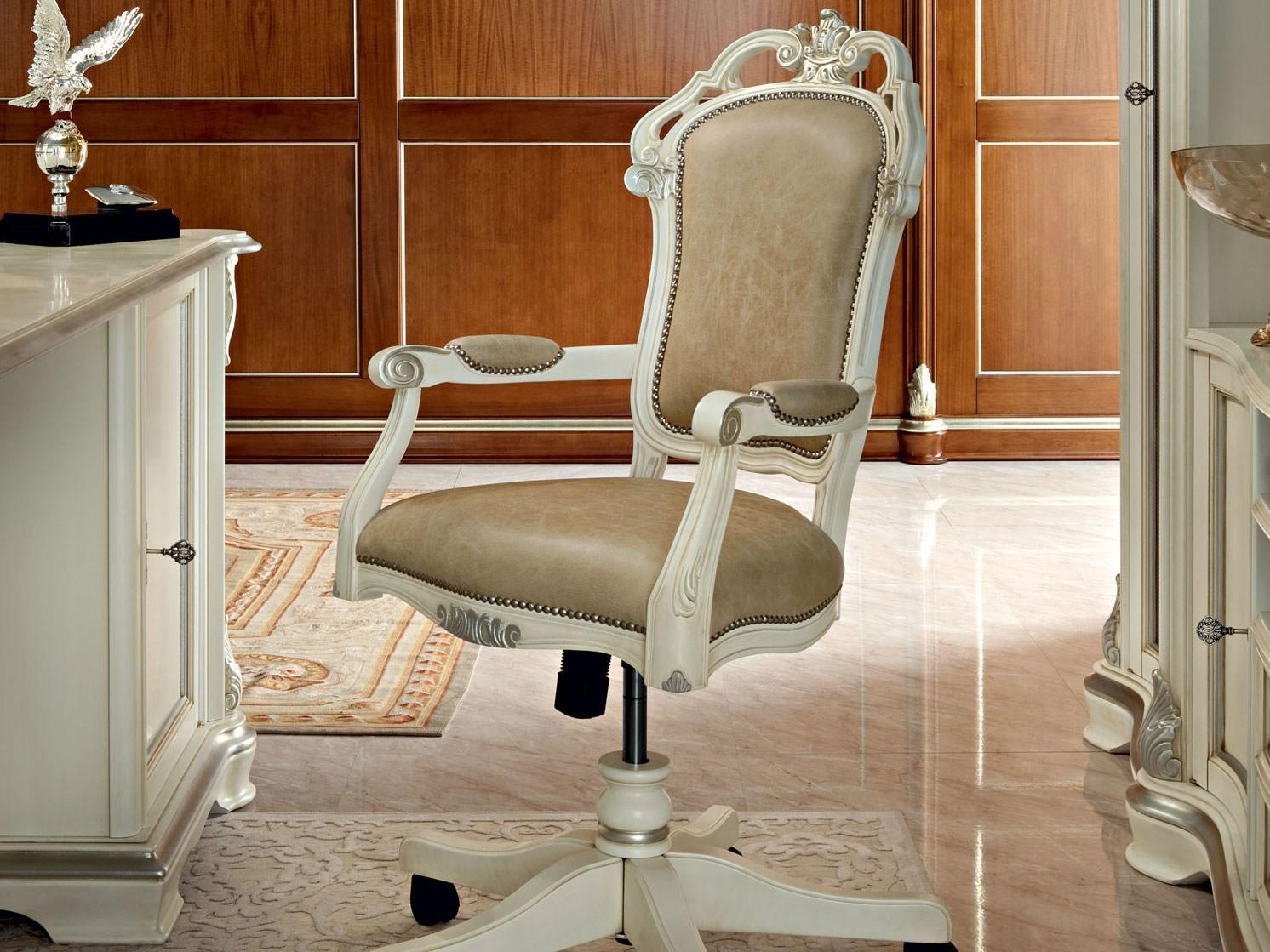 Swivel recliner chair with 5-spoke base | 13502 by Modenese Gastone