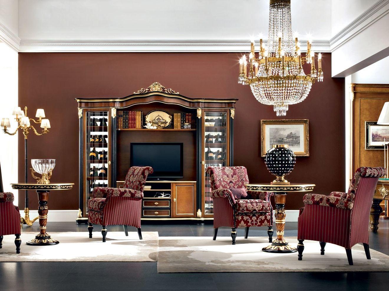 Round wooden living room table | 13649 by Modenese Gastone