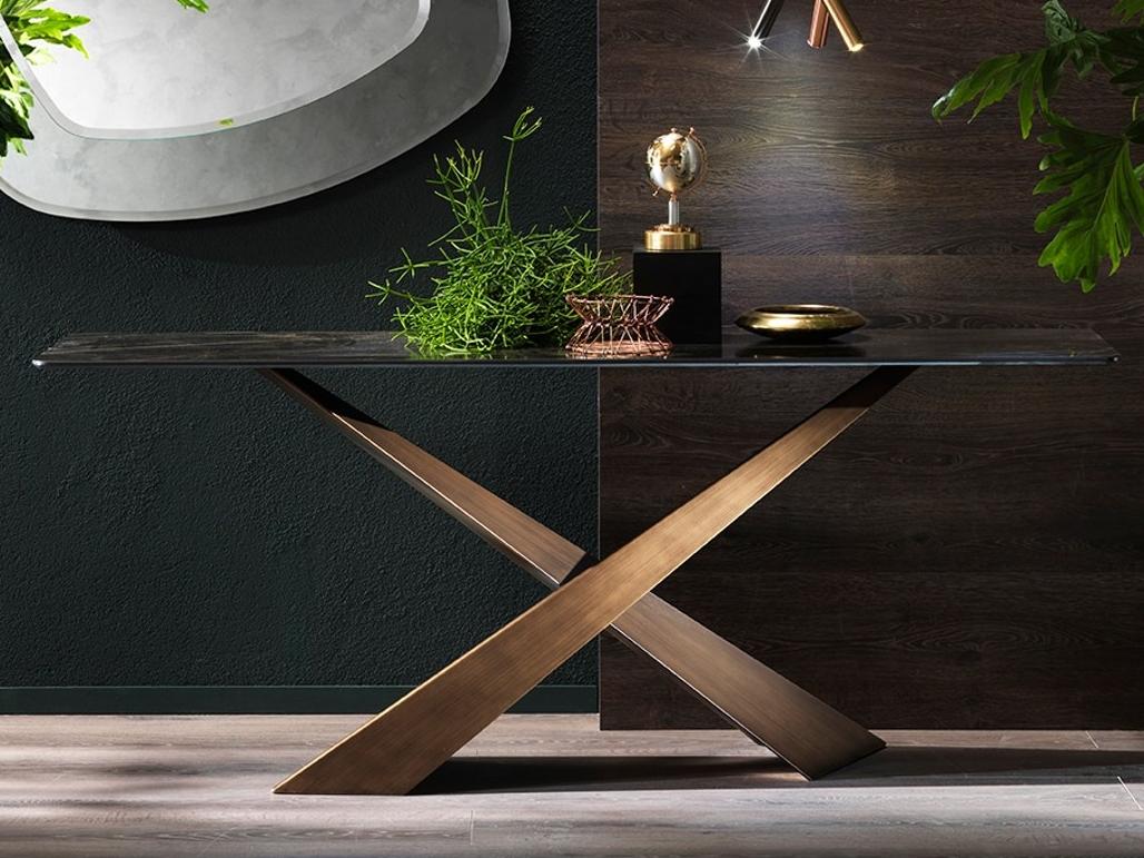 Rectangular ceramic console table | Living by Riflessi