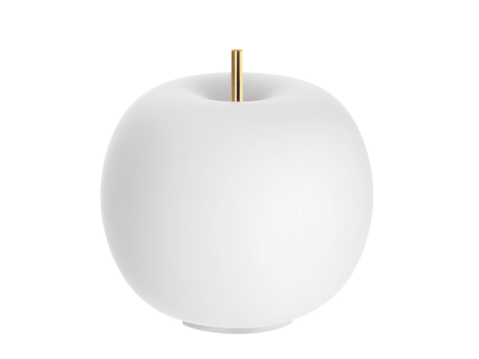 LED cordless opal glass table lamp | Kushi Mobile by Kundalini