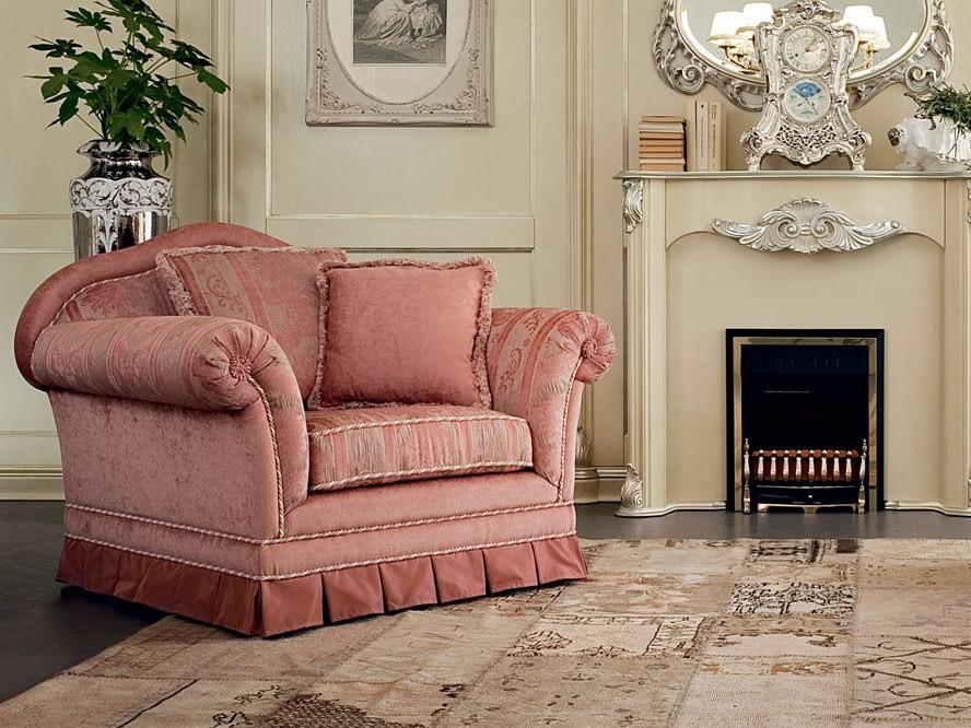 Upholstered armchair with armrests | 13408 by Modenese Gastone