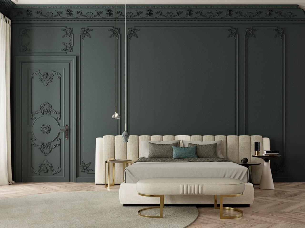 Upholstered fabric double bed | Pr.61 by Stella del Mobile