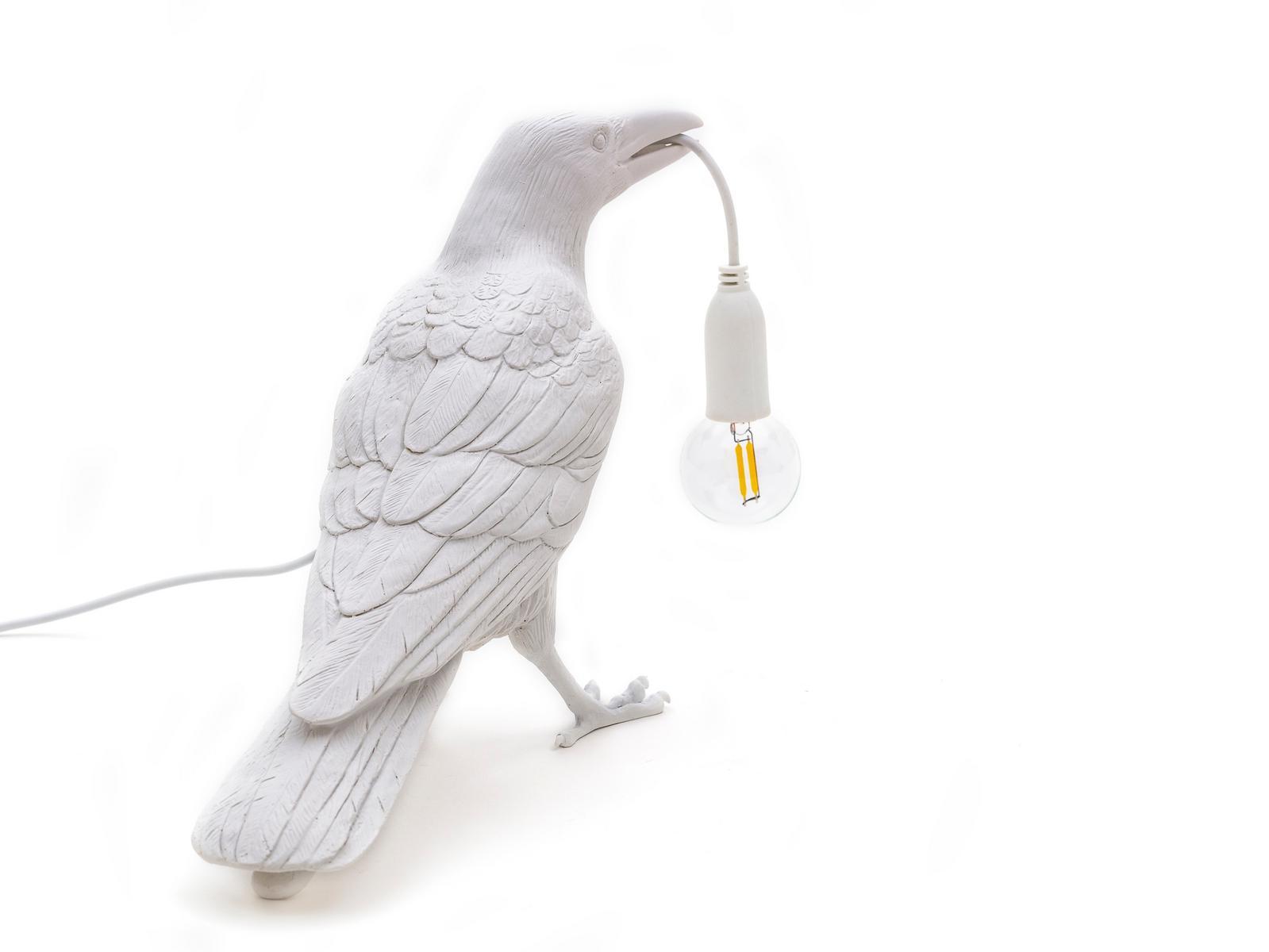 LED resin table lamp | Bird Lamp Waiting by Seletti