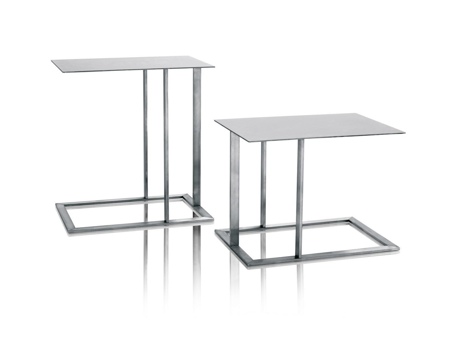 Stainless steel side table | Loft by Arketipo