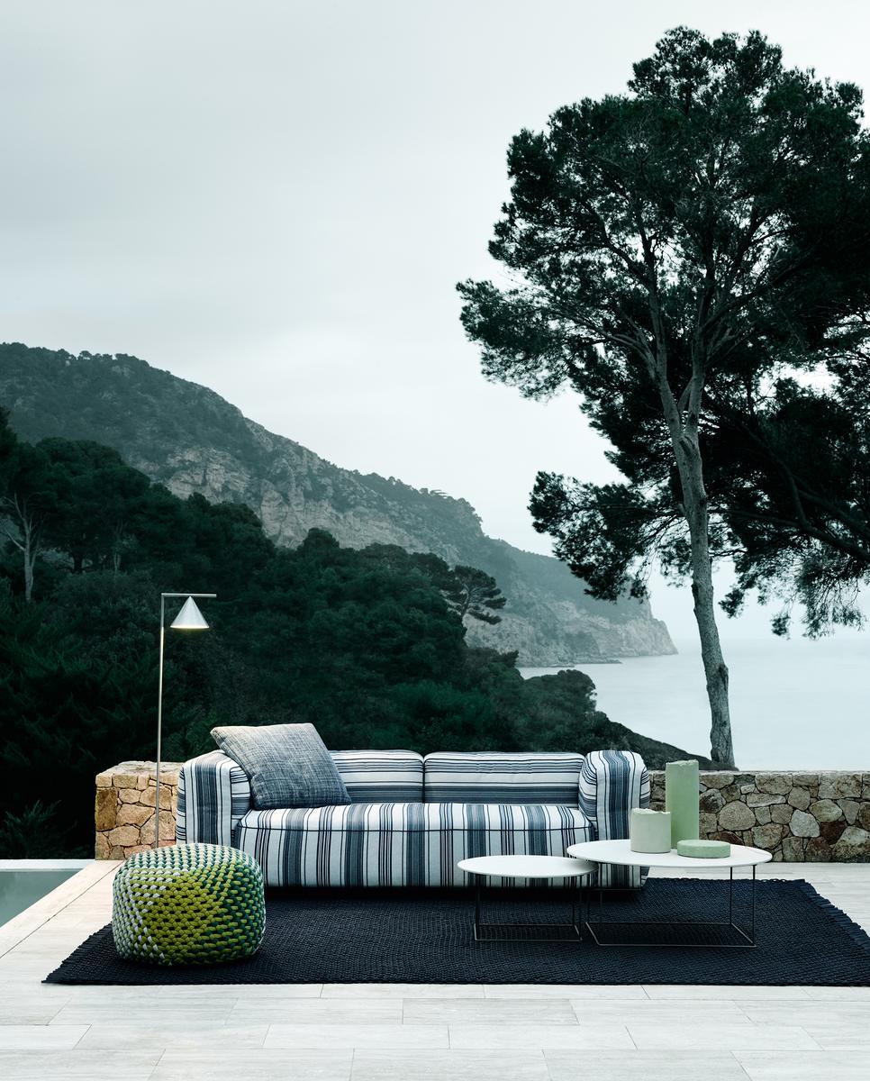 Sectional fabric garden sofa | Hybrid by B&B Italia