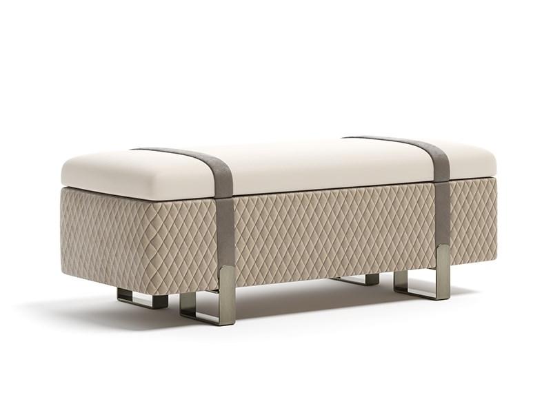 Storage upholstered fabric bench | Grand by Capital Collection