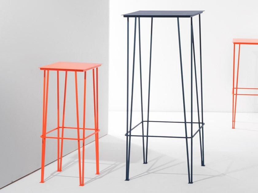 Iron high table | Ragno by Zava