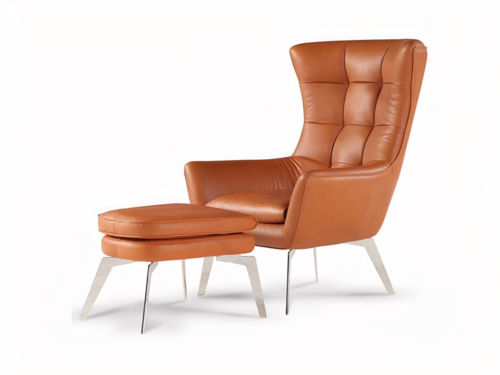 Jacob armchair with feather padding offers unparalleled comfort and timeless 'bergère' style, crafted with natural leathers and fine fabrics for a unique sitting experience. | Jacob by Calia Italia
