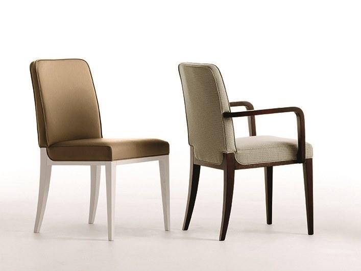 Leather chair with armrests | Natalie by Martini interiors
