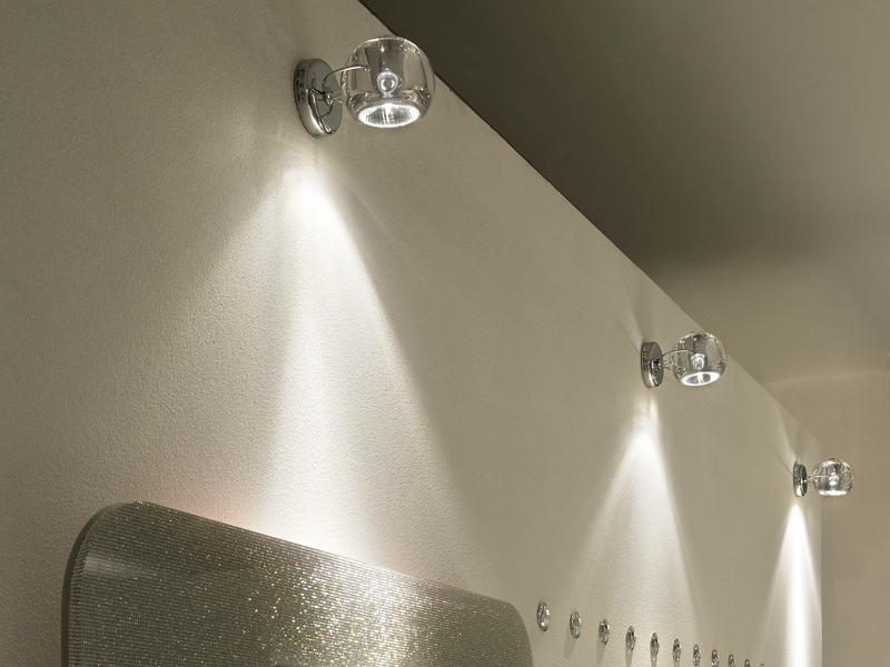 Adjustable crystal spotlight | Beluga Colour by Fabbian