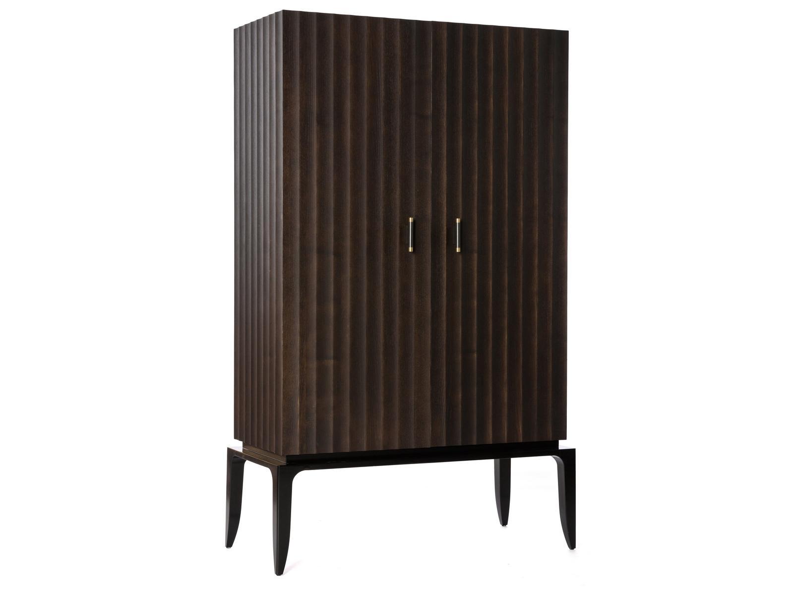 Wooden bar cabinet with integrated lighting | Auriga by Ezio Bellotti