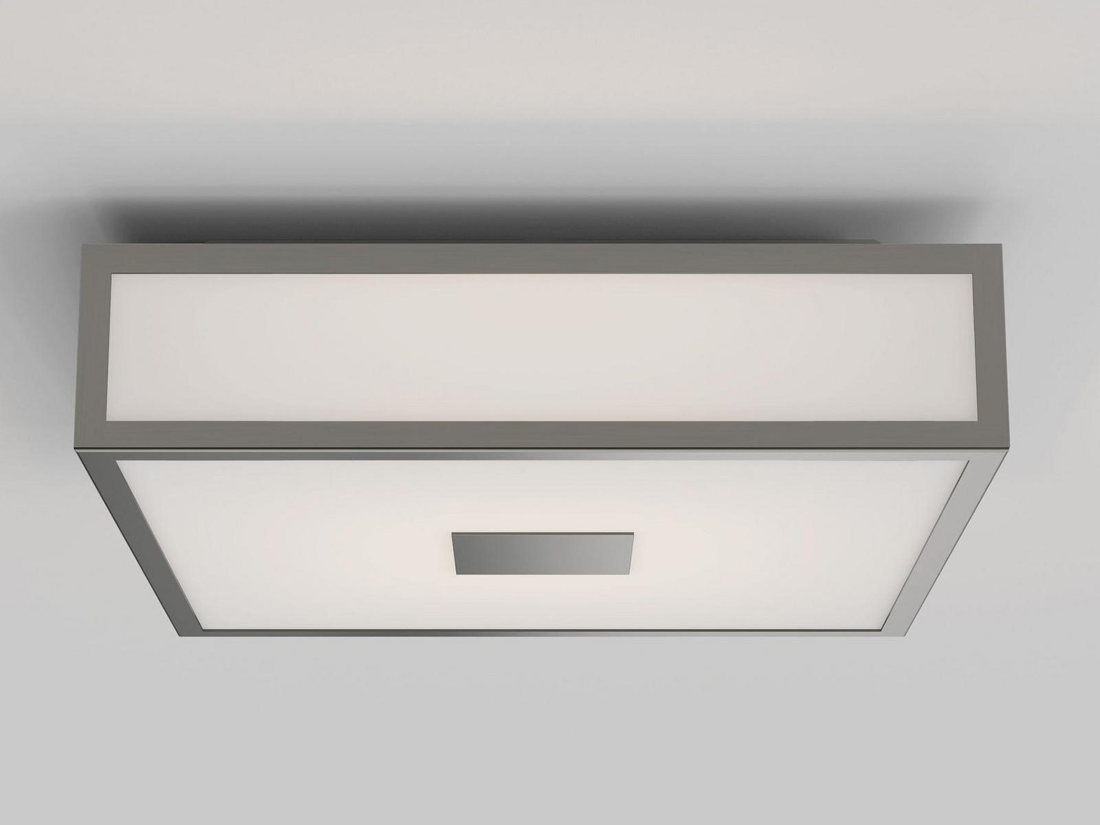 LED glass and steel ceiling light for bathroom | Mashiko by Astro lighting