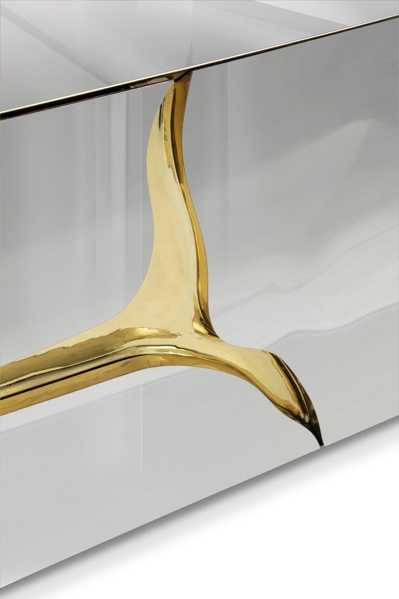 Mirrored glass TV cabinet with drawers | Lapiaz by Boca Do Lobo