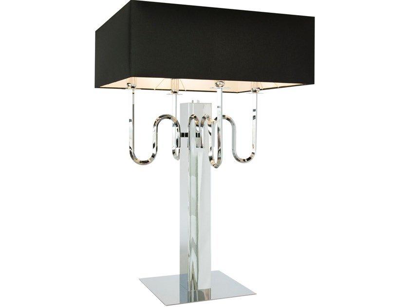 Contemporary style direct-indirect light metal table lamp with fixed arm | Waltz Of Vienna T4 by Ilfari