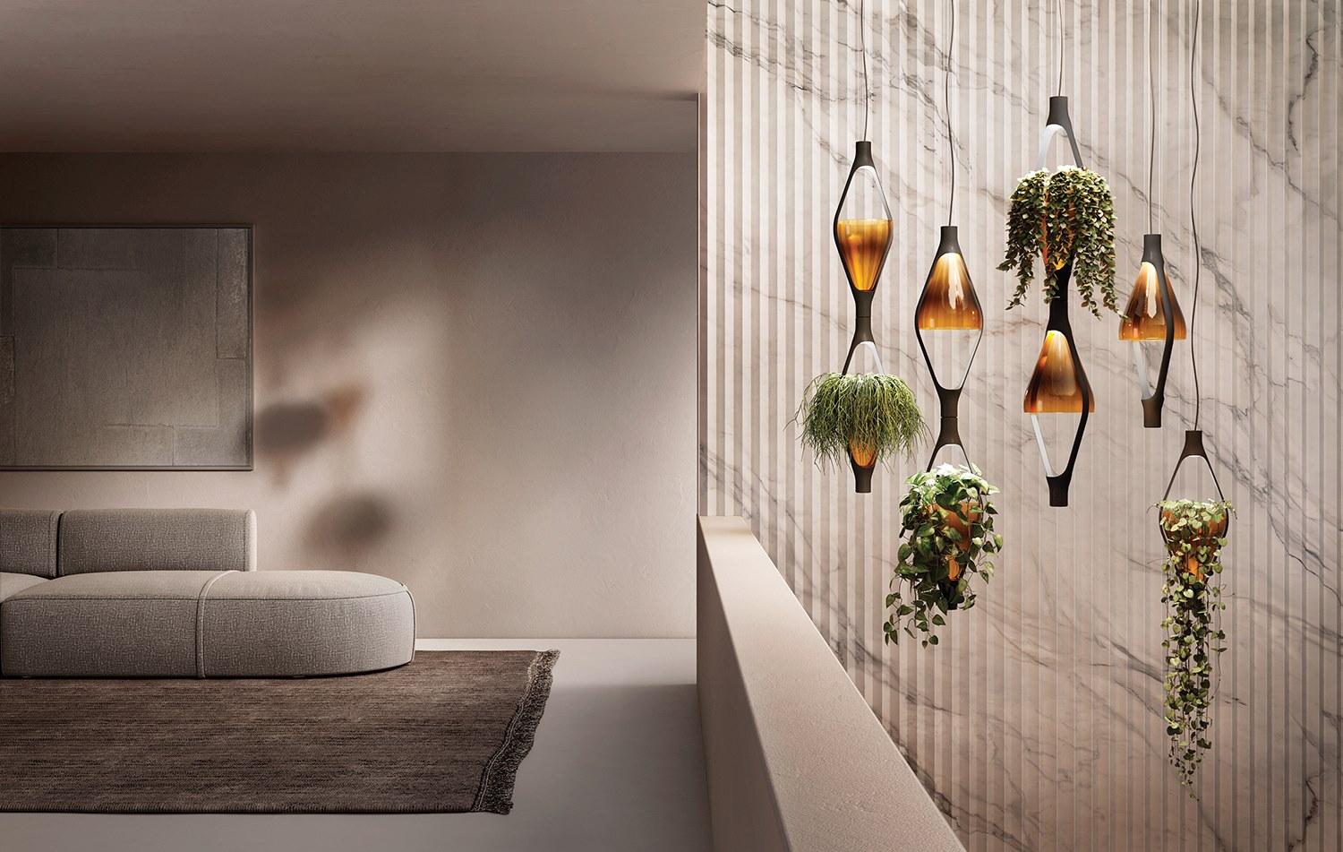 LED glass pendant lamp | Viceversa by Kundalini