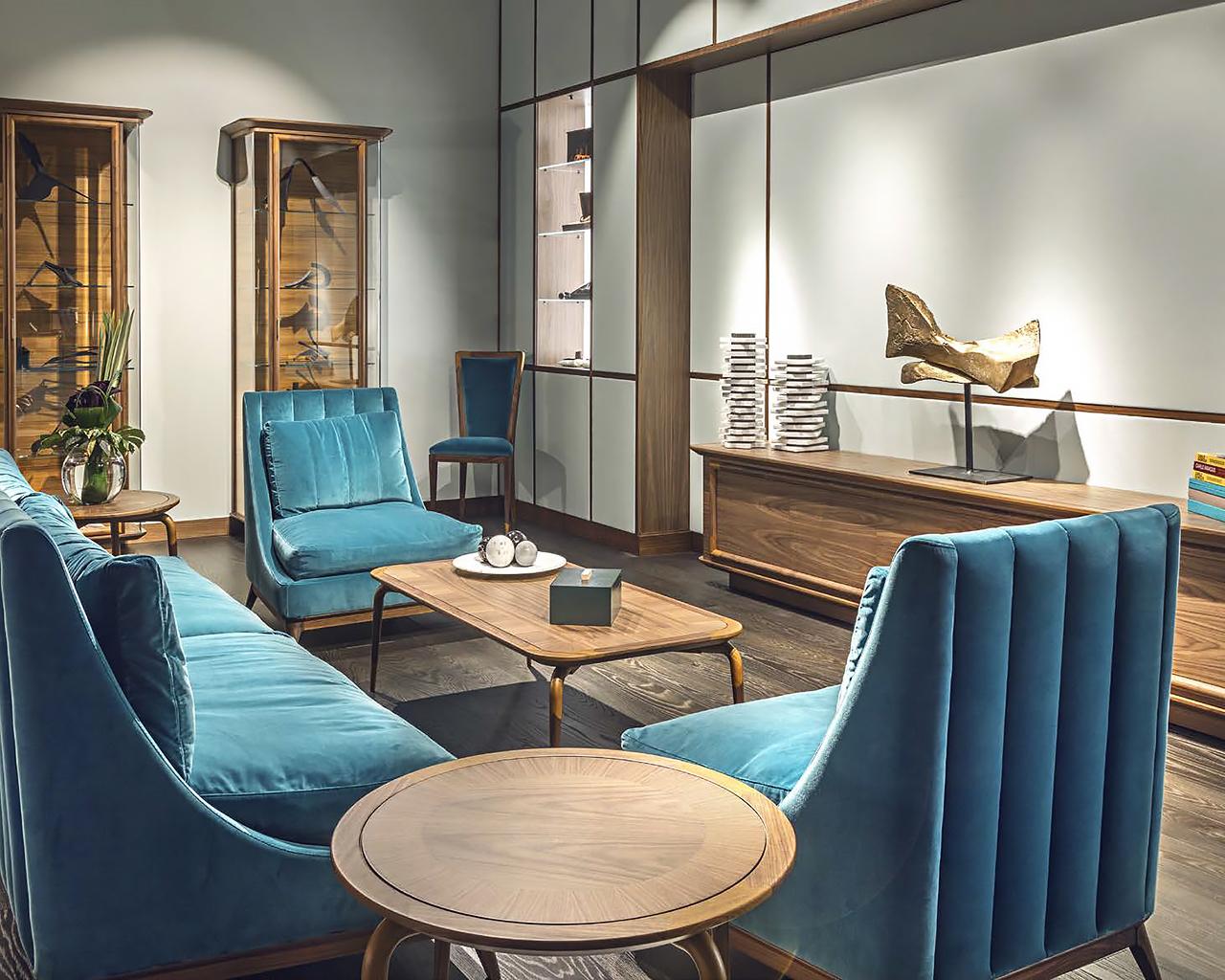 Curved velvet sofa | Galatea by Annibale Colombo